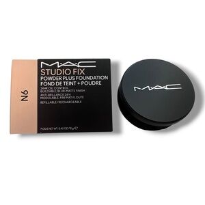 MAC Cosmetics Studio Fix Powder Plus Foundation - N6 Beige & Black Compact